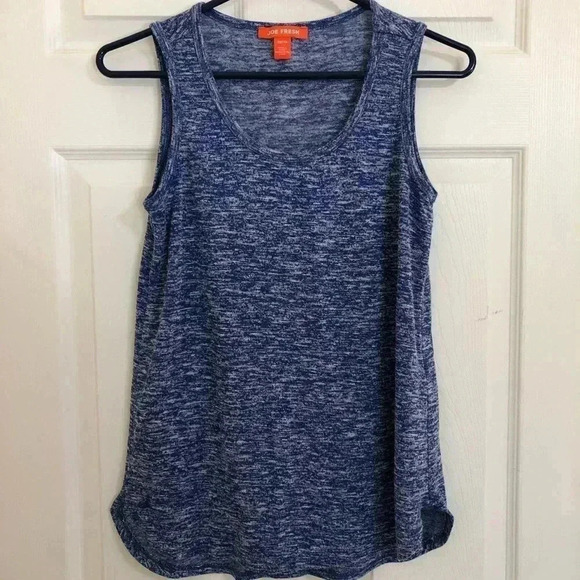 Joe Fresh Blue &  White Sleeveless Top Size XS - Picture 1 of 10